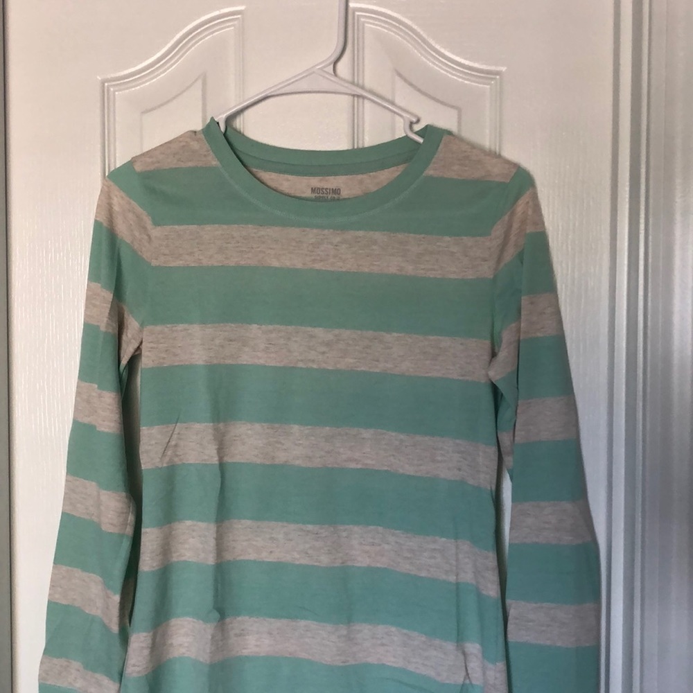 NWOT mint striped shirt